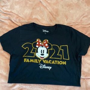 Disney 2021 Minnie Mouse top with glitter gold